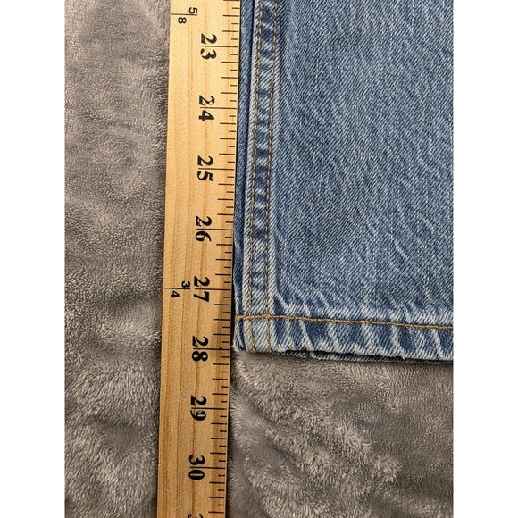 Aeropostale Mom Jean Women's Size 0 Blue Light Wash Mid Rise Distressed - Picture 2 of 8